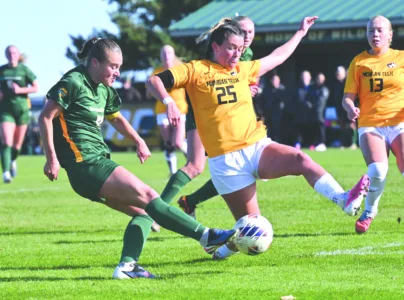 Home field dashed for NMU women following loss